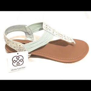 Daisy Fuentes Vegan Gracie Sandals Size 8M Mint